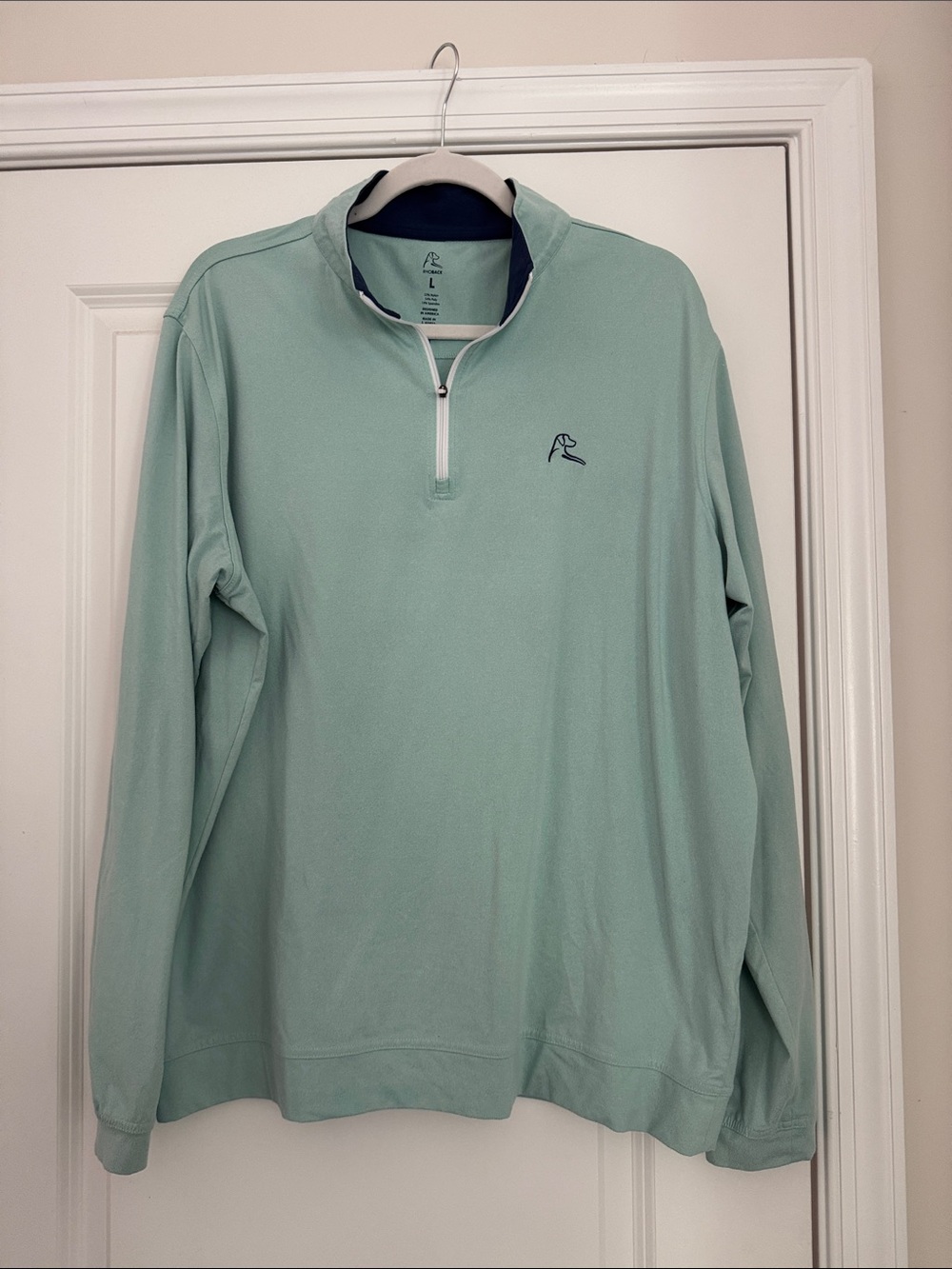 Rhoback Men's Quarter-Zip Pullover - Seafoam Green